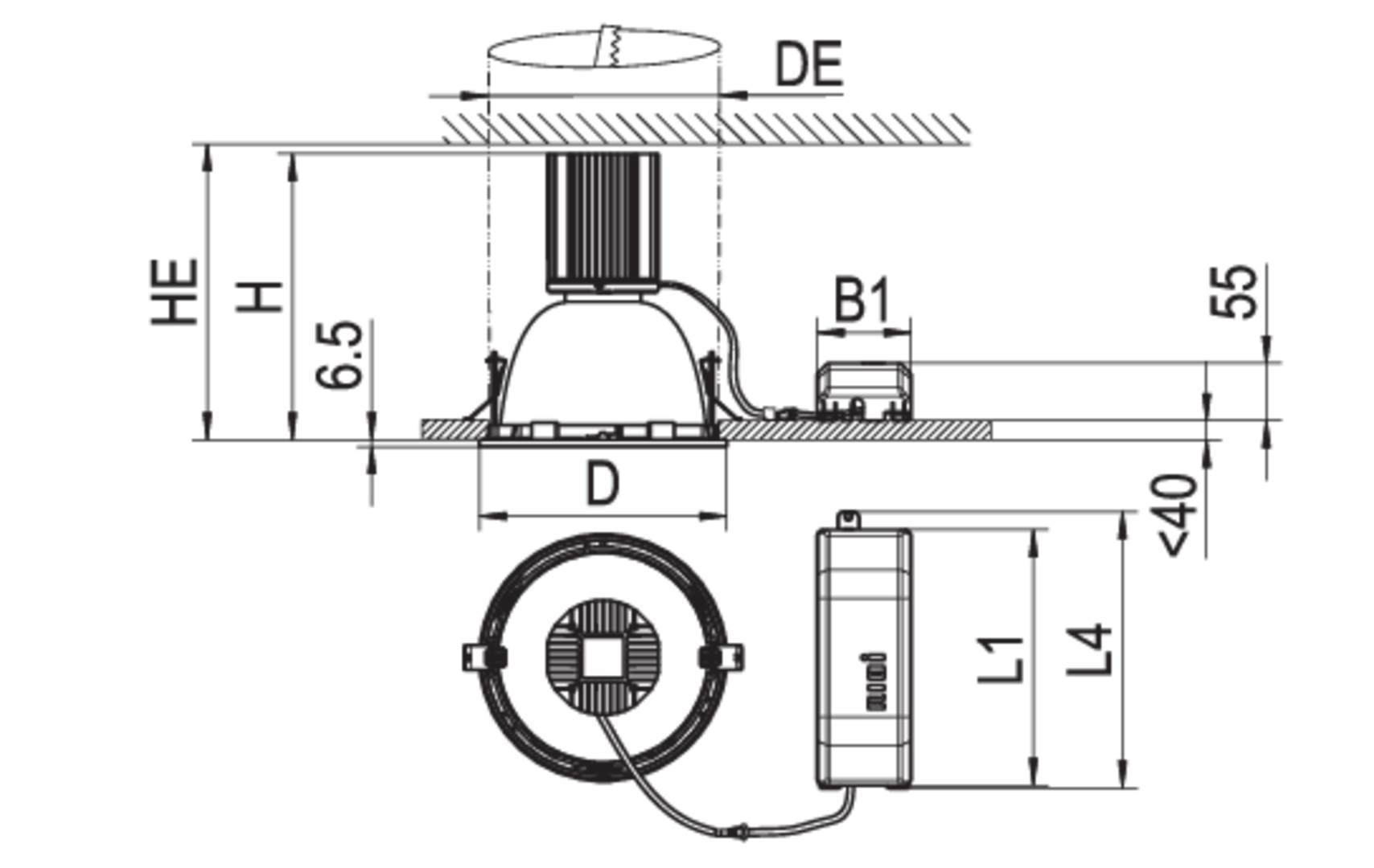 Dimension drawing