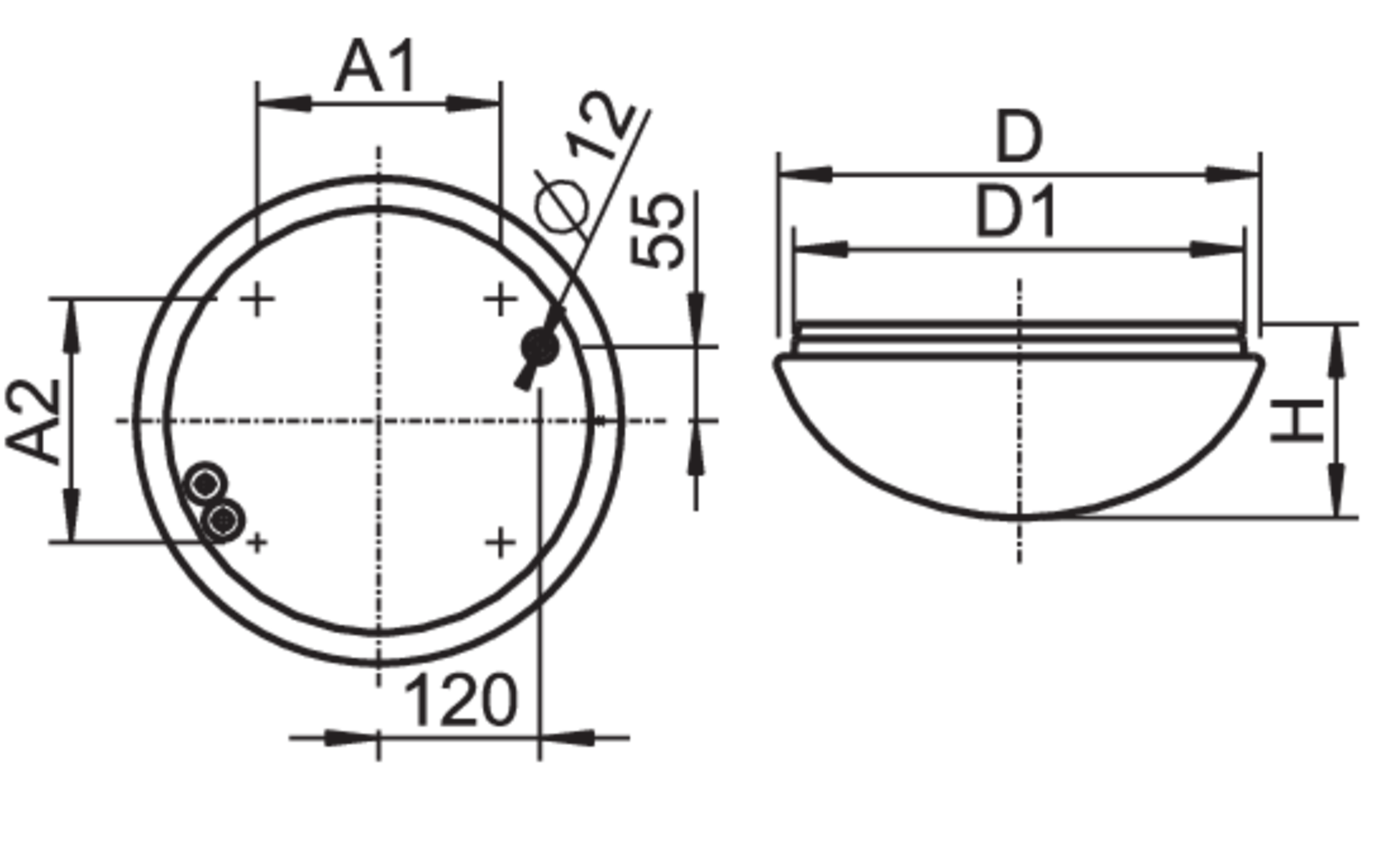 Dimension drawing