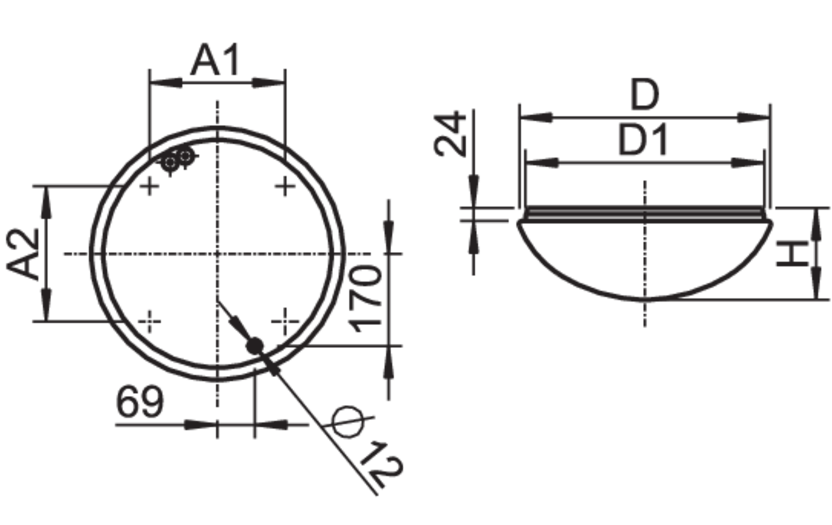 Dimension drawing