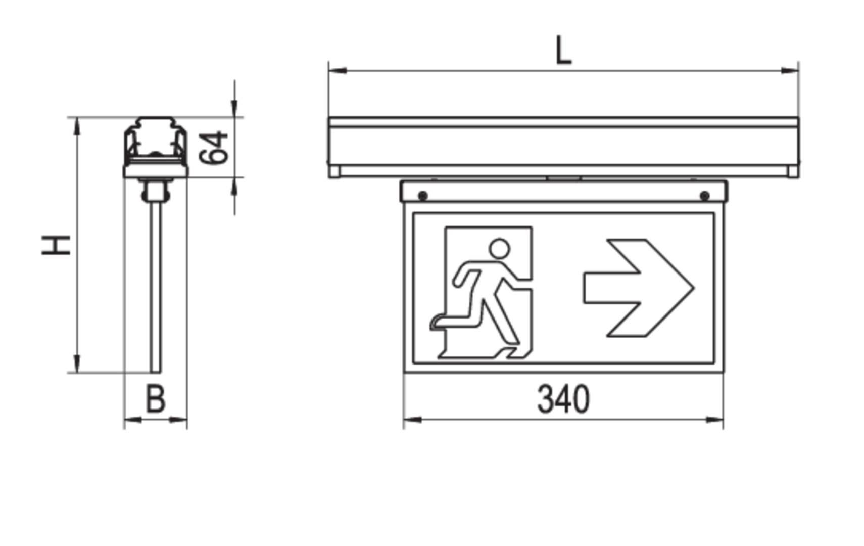 Dimension drawing